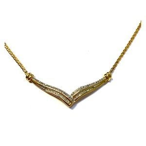 Gold plated v necklace from Macy’s